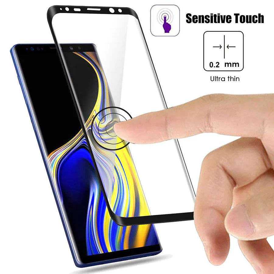 3D изогнутое закаленное стекло для Samsung Galaxy Note 9 S8 S9 Plus 8 Защитная пленка экрана S7 S6