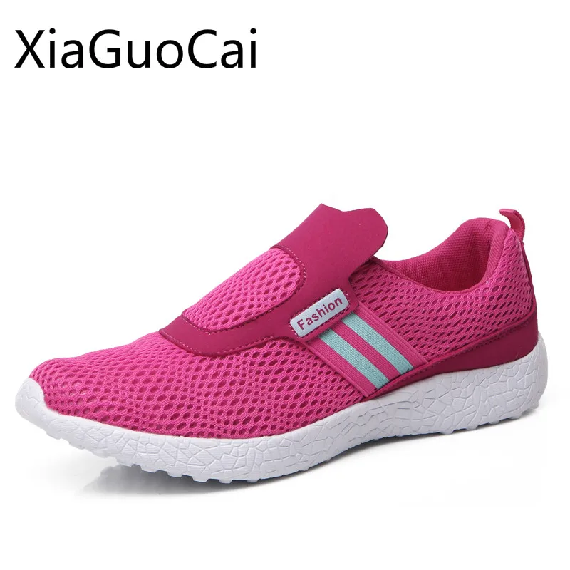 Женские кроссовки для бега уличные из сетчатого дышащего материала 4 цвета весна