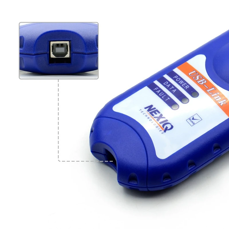 Лучшее качество NEXIQ 125032 USB Link 24 V сверхмощная Диагностика дизельного грузовика инструменты для сканера usb link(с пластиковой коробкой для инструментов