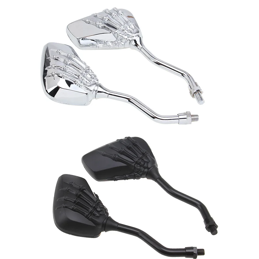 Универсальное мотоциклетное боковое зеркало заднего вида пара хромированных
