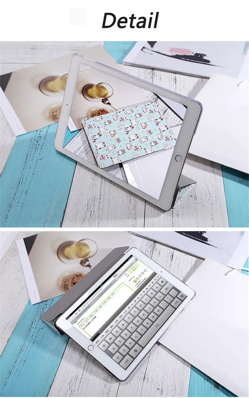 Чехол для планшетов для iPad Mini 1 2 34, милый чехол с кошкой и подставкой для iPad Air 1 2, чехол-книжка для любителей кошек, чехлы для сна