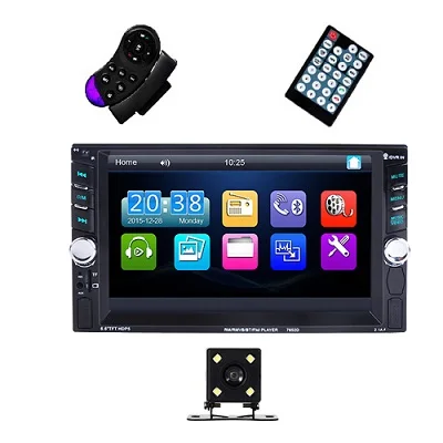 With 4 Led Camera AMprmie 2 Din общие модели автомобилей 6,5 ''дюймовый ЖК сенсорный экран автомобильный Радио плеер Bluetooth аудио поддержка камеры заднего вида 7625D - Цвет: With 4 Led Camera