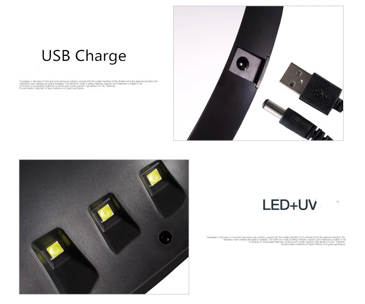 Лампа для сушки ногтей USB зарядка 36 Вт гель Сушилка 60s 90s 120s таймер светодиодный