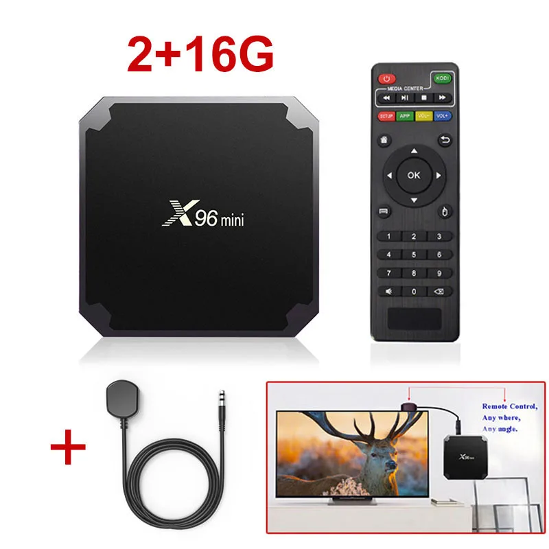 2G 16G add IR 9.0 10 шт./лот, новинка, Android 9,0x96, Мини ТВ приставка, 2 ГБ, 16 ГБ, Amlogic S905W, четыре ядра, 2,4 ГГц, WiFi, медиаплеер, телеприставка X96mini - Цвет: 2G 16G add IR 9.0