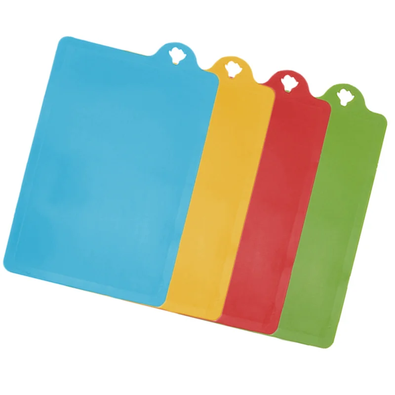 

Набор гибких цветных ковриков для разделочной доски, 4 шт., пластиковая разделочная доска премиум-класса, легко моющиеся экологически чисты...