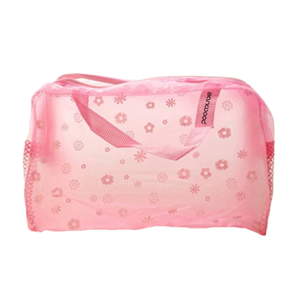 Новинка 2016 женская сумка с цветочным принтом для девочек прозрачная