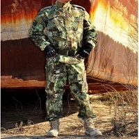 Новая армейская БДУ Военная Униформа камуфляж тактические рубашки и тактические брюки CS поле Армейский Камуфляж охотничий костюм USMC CP ACU ATACS - Цвет: MKGR