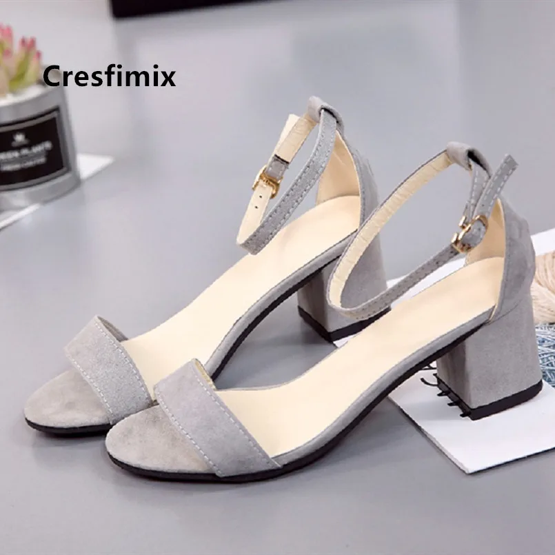 Cresfimix/женские милые серые удобные весенние сандалии женские повседневные