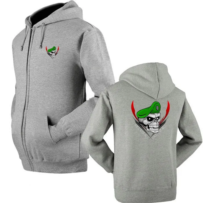 Толстовка с капюшоном Модный Аниме США зеленый берет Череп куртка для косплея