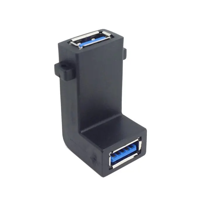 5 шт./лот 90 градусов вверх угол USB 3 0 тип A гнездо к гнезду F/F винт замок отверстие