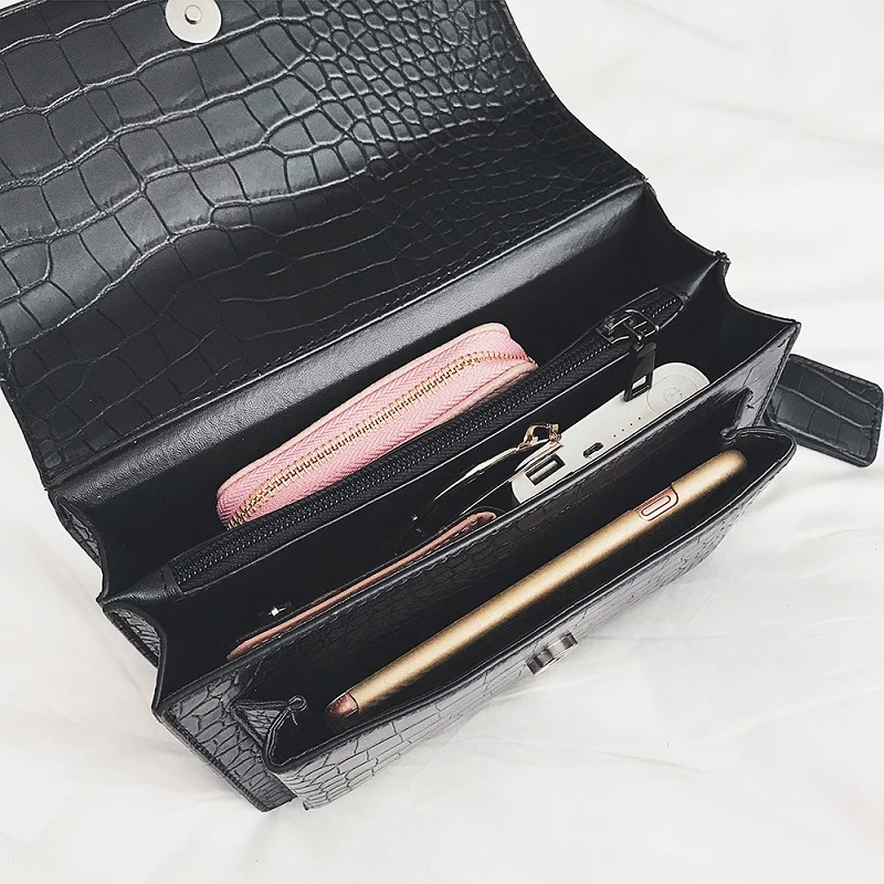 

bags for women 2019 luxury handbags designer crossbody fashion sac Alligator sling torebki damskie Chains purses and leather bag