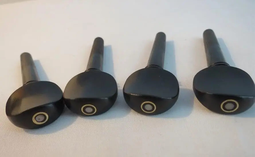 

High Grade 4/4Violin Fittings 100pcs Natural Ebony pegs