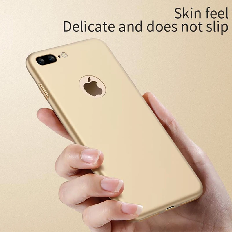 Чехол для iPhone 6 s роскошный жесткий пластиковый матовый черный золотой чехол