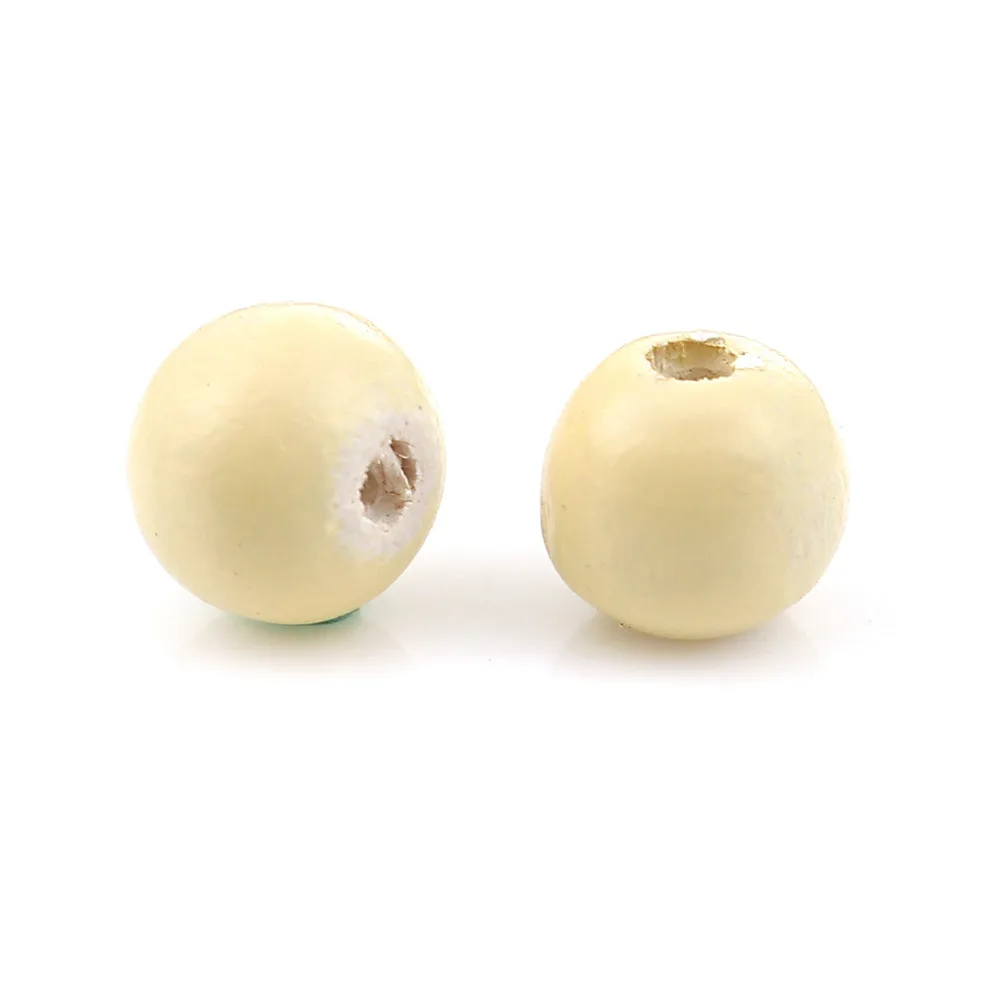 DoreenBeads деревянные бусины Круглые светло-зеленый бежевый около 7 мм (2/8 &quot) Диаметр
