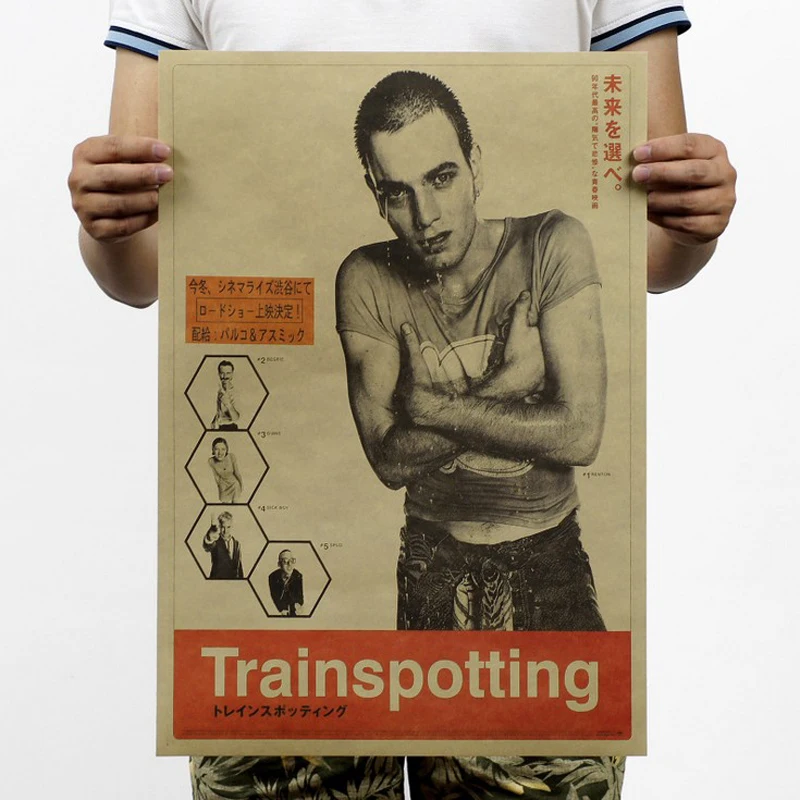 Trainspotting ностальгия пленка классический голливудский фильм/крафт бумаги Бумага
