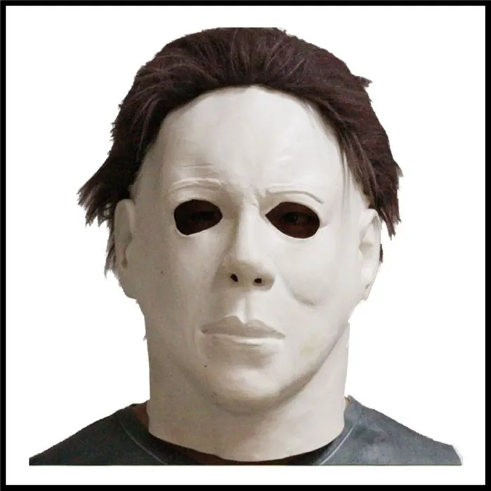 Free shipping Halloween Scary Michael Myers Mask Horror Movie Face Cosplay Adult Latex Party size toy | Дом и сад