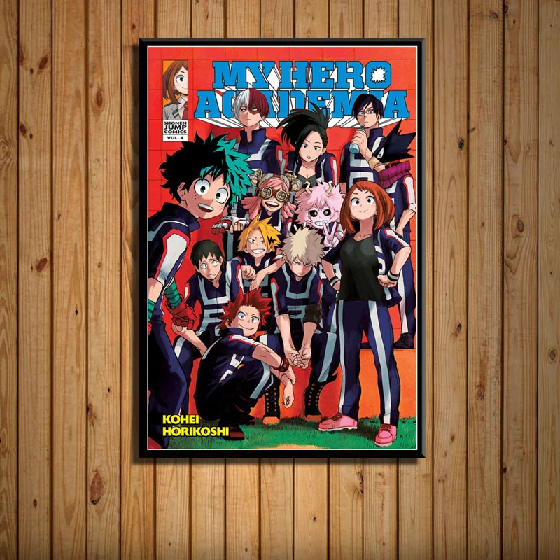 8 P152 Boku No Hero Academy горячее японское аниме искусство живопись шелк Холст плакат настенный домашний декор - Цвет: 8