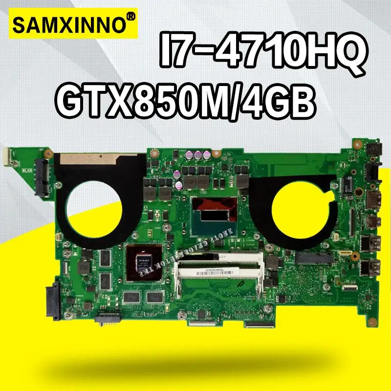 N750JK REV3.0 I7-4700HQ GTX850M 4 Гб, может использоваться как ноутбук материнская плата для ноутбука Asus N750J N750JK N750JV HM86 тестирование системная плата материнская плата