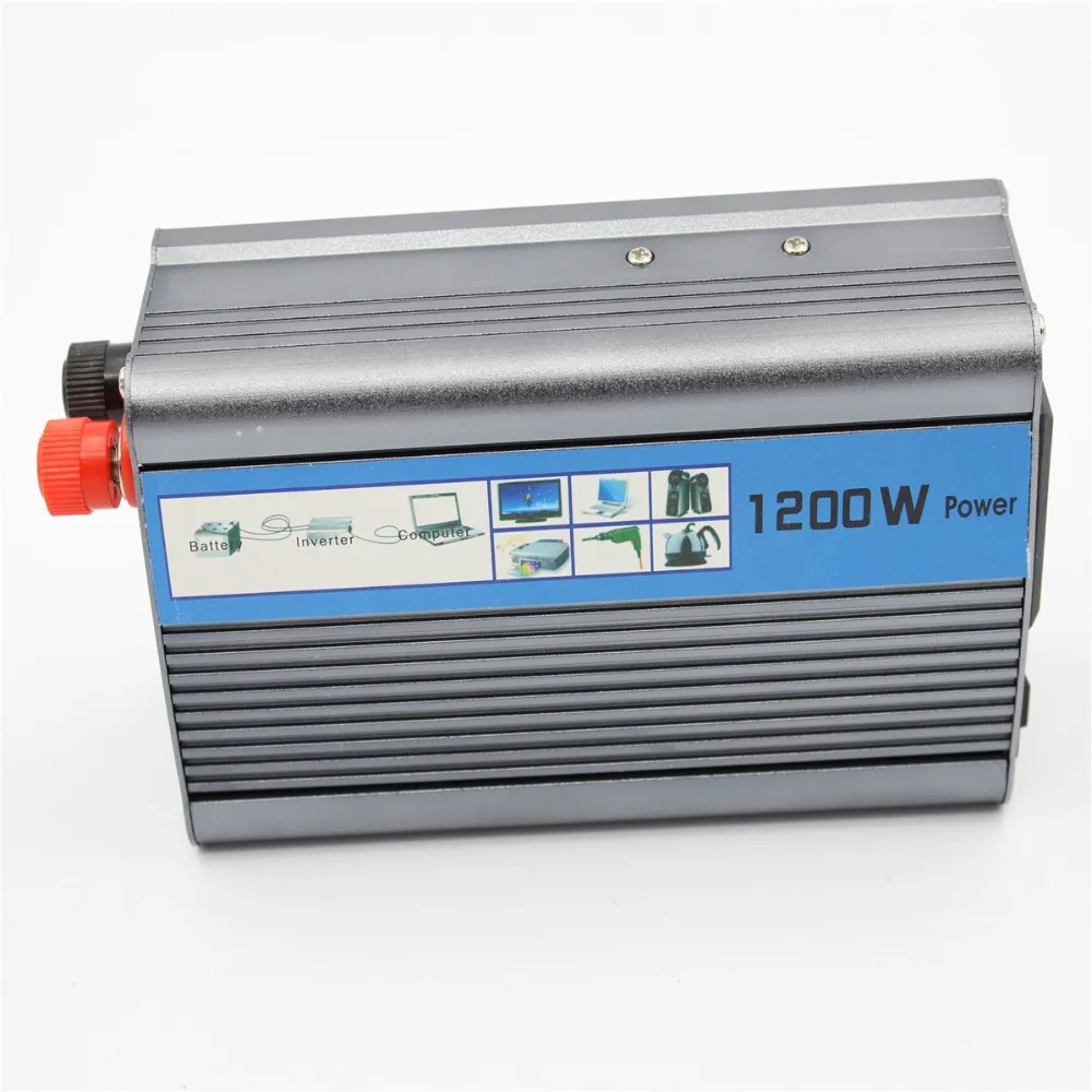 Автомобильный инвертор модифицированный синусоидальный 1200 Вт 12 В/24 в пост. Тока