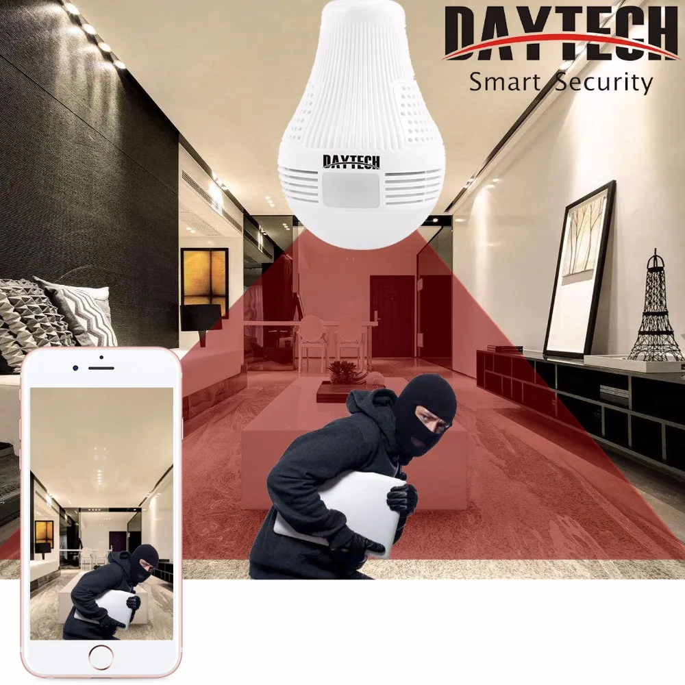 Daytech Wi Fi IP Камера Беспроводной HD 960 P/1080 P охранных детская комната 360 градусов