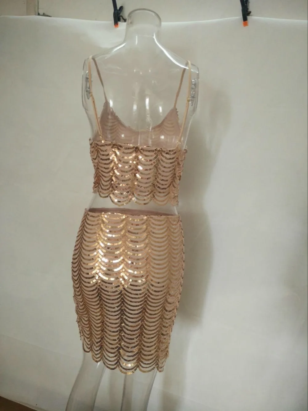 2019 New Arrival Sequin Sexy Strap Bodycon Suits Dress Fashion Celebrity Elegant Night CLub Party Dresses Mini Lady | Женская одежда
