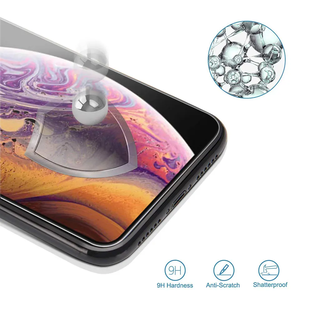 Для iPhone XS Max X S XR 11 Pro 11Pro 8 Защитная пленка из закаленного стекла защита экрана verre