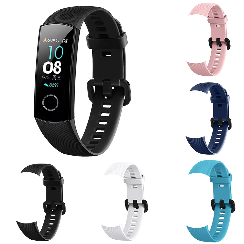 Замена нескольких цветов мягкий силиконовый ремешок для huawei Honor Band 4 SANWOOD