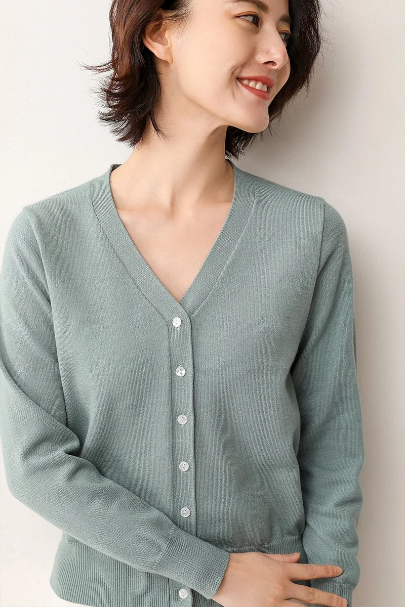 Женский кашемировый кардиган короткий с потоком питания 2019 |