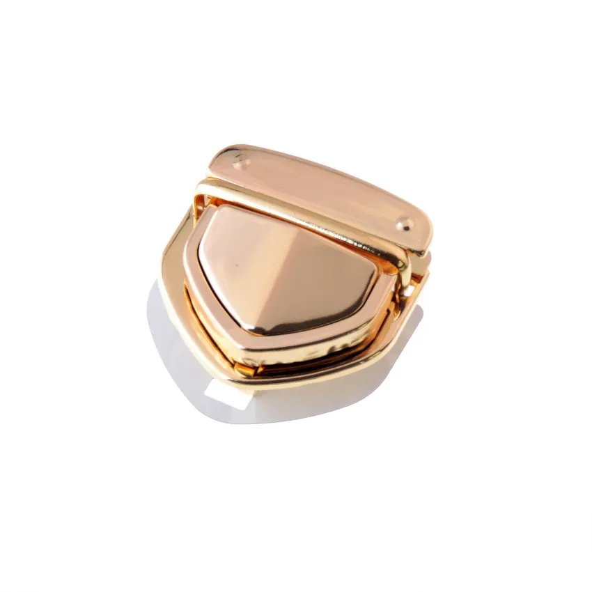 Бесплатная доставка 1 комплект сумочка цвета розового золота сумка аксессуары кошелек поворотный замок