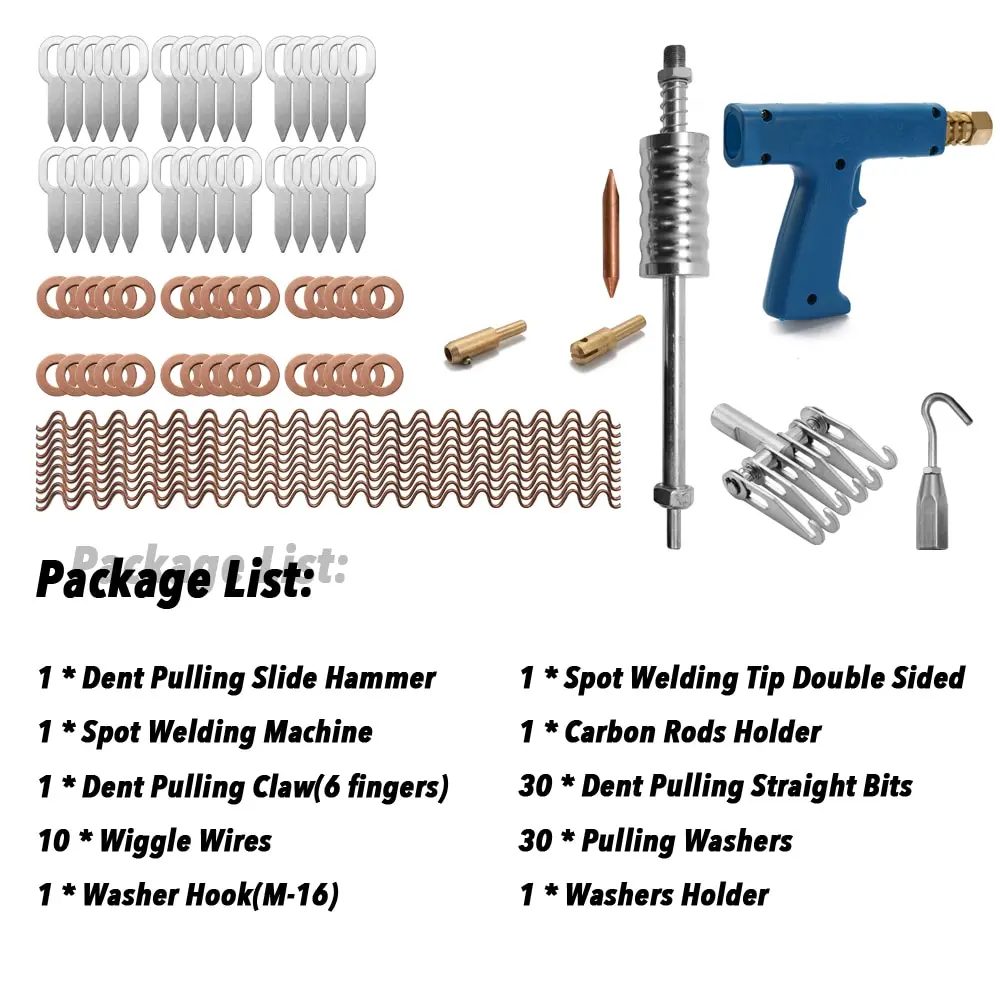 77 шт. набор для ремонта вмятин автомобильные инструменты ручные точечные