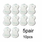 10 шт. подушечки электроды для миостимулятор физиотерапия терапия миостимулятор патчи Silcone массажер для похудения Adhensive гелевые подушечки