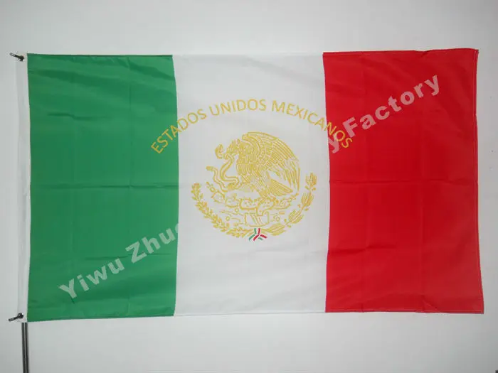 

Mexican Presidential Standard Flag 150X90cm (3x5FT) 120g 100D Polyester Double Stitched High Quality Banner Ensign Free Shipping