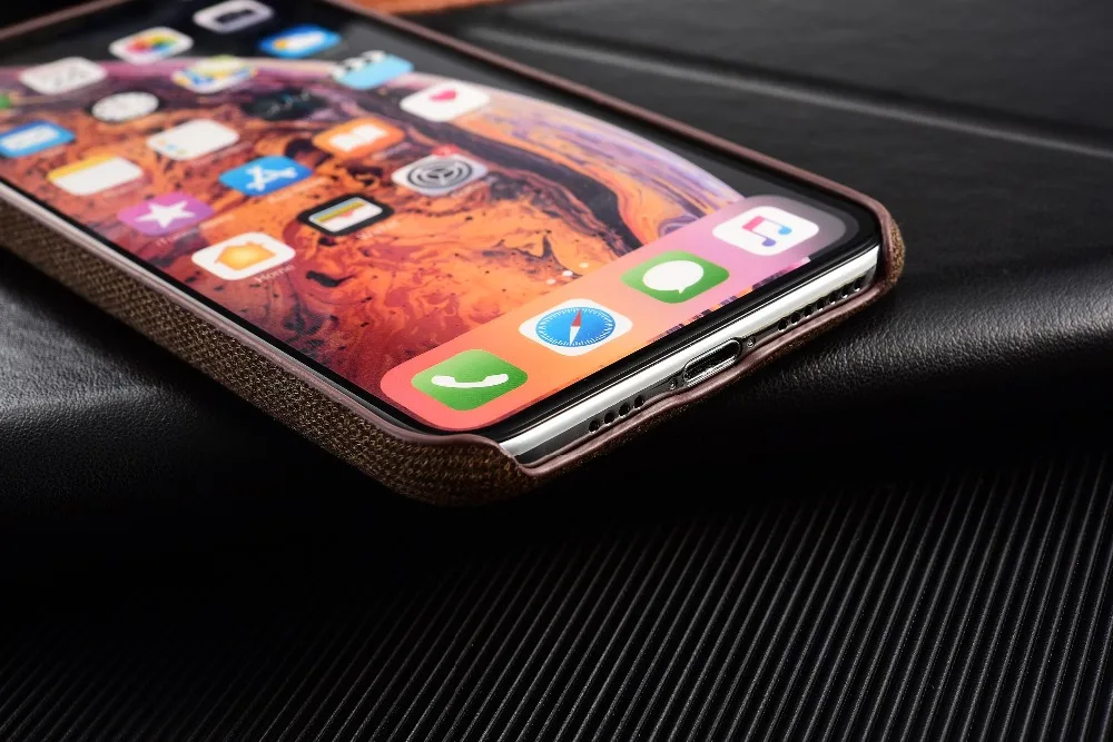 Ультра-тонкий холщовый силиконовый чехол для телефона для iPhone XS Max X XR 7Plus Плюшевые Вязаные лен шерсть хлопок лен мягкий Задний защитный чехол
