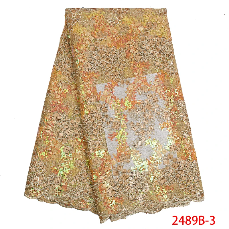 Luxury Organza Lace Fabric High Quality African French Tulle Latest Nigerian Fabrics for Woman Dress L2489B | Дом и сад