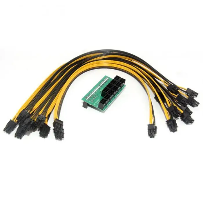 Блок питания для майнинга Ethereum BTC Antminer блок 50 см 6pin 10|Компьютерные кабели и
