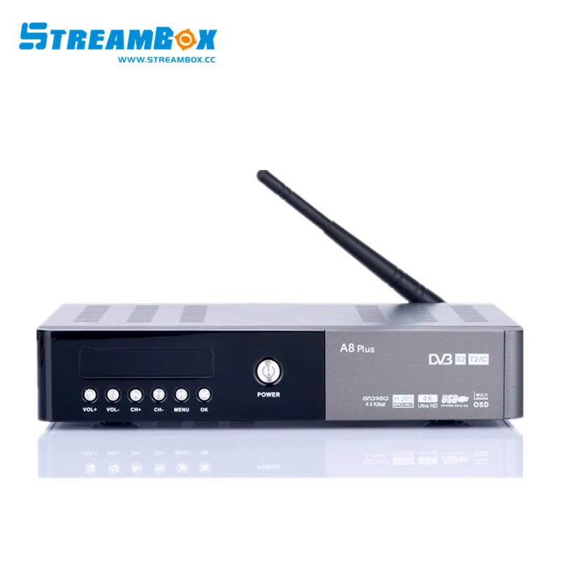 Бесплатная подписка на каналы Сингапур A8 плюс ТВ Box/Combo DVB-S2 DVB-T2 + C (HD) Wi-Fi открыть