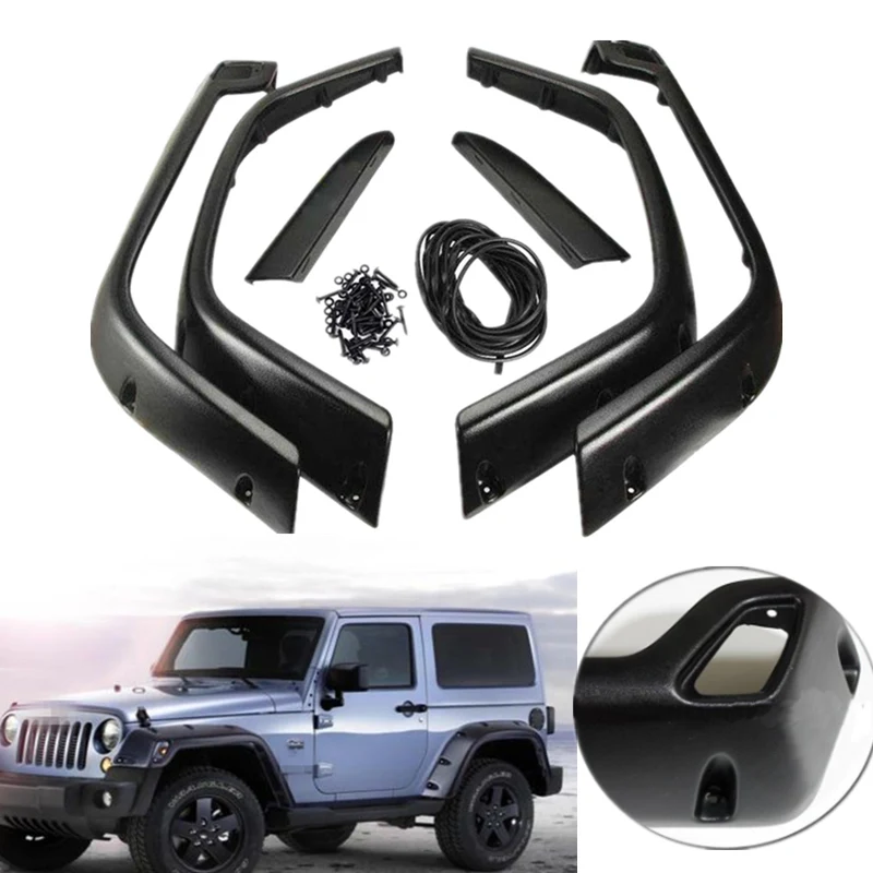 Лидер продаж 6 шт./компл. для Jeep 98-06 для Jeep Wrangler TJ " в ширину Стиль протектор для арок