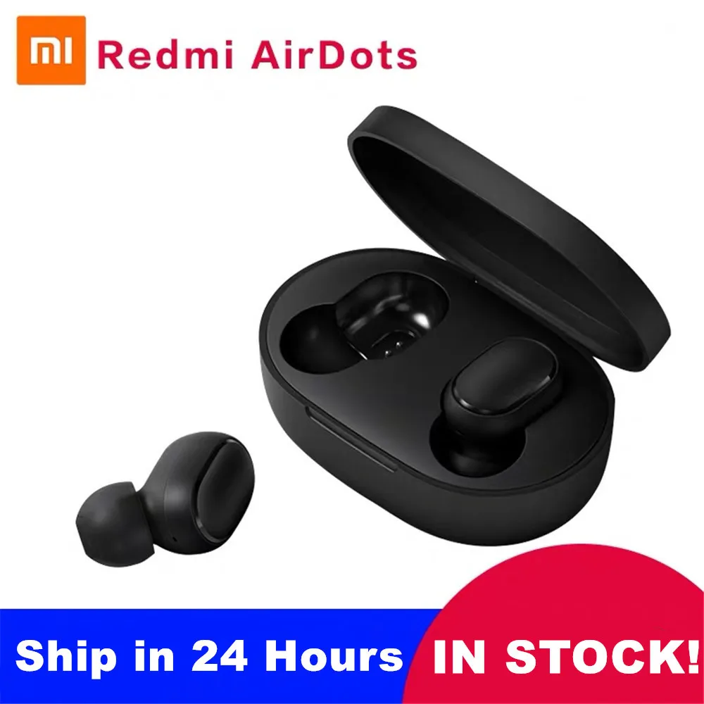 Xiaomi Redmi Airdots TWS Bluetooth 5 0 наушники стерео беспроводной Активный шумоподавление с