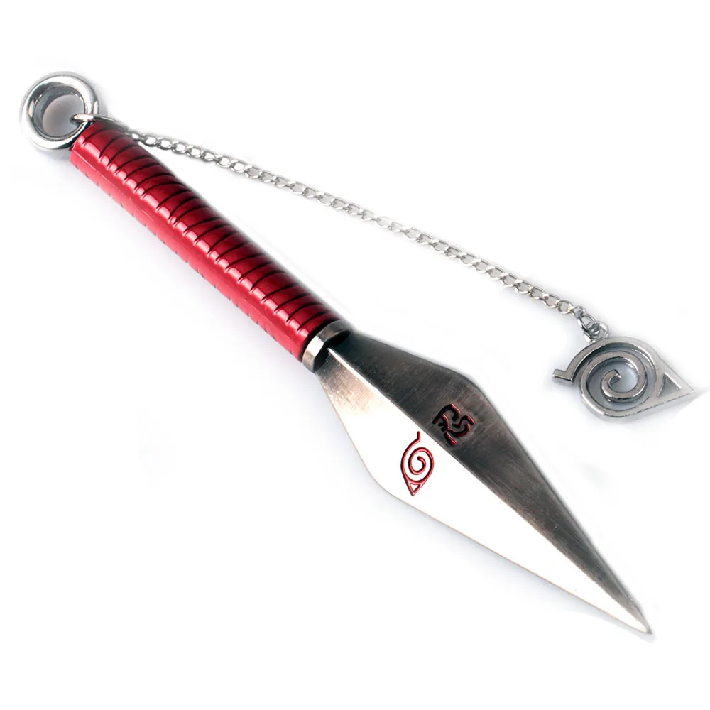 17cm Large Size Naruto Namikaze Minato Mrs Assad Knife Weapon Model Detachable With Chain Alloy Keychain Charms Keyring Gift | Украшения и