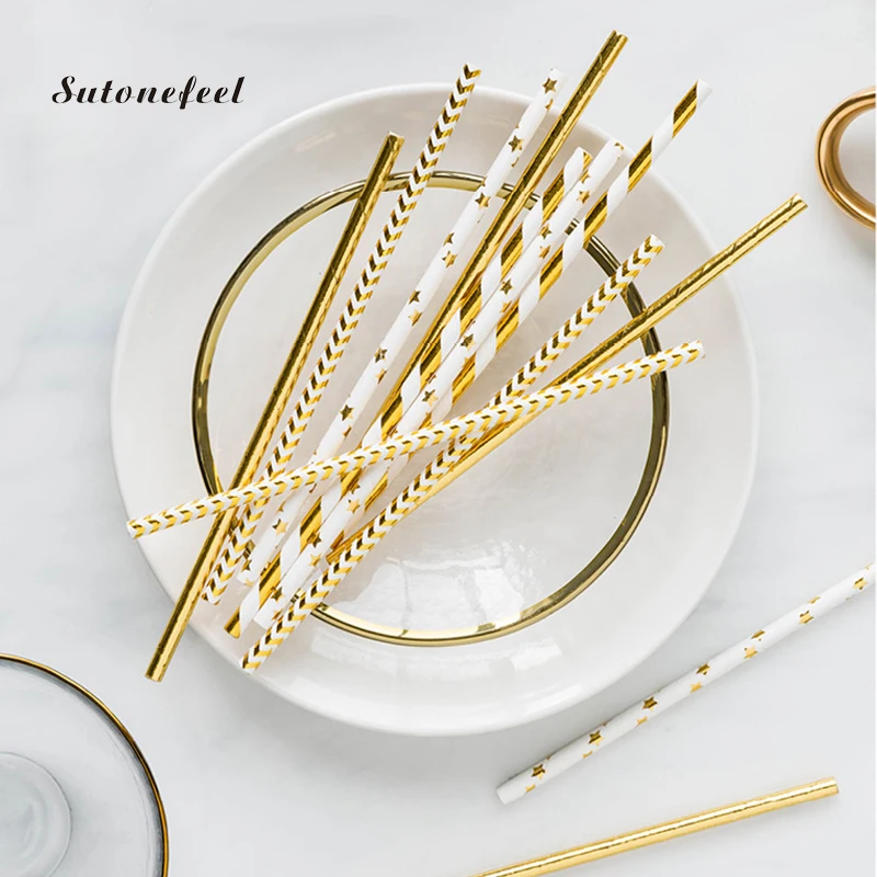 100 шт. одноразовые бумажные соломинки с принтом сердца для конфет аксессуары бара