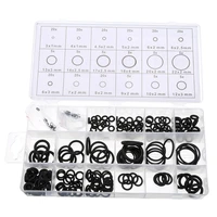 225 pcs rubber o ring o ring washer seals watertightness assortment different size with plactic box kit set
