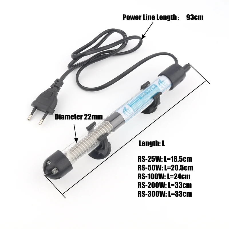 1pcs/ Automatic Constant Thermostatic Regulation Heating Rod Explosion-Proof Aquarium Fish Tank Accessories EURO-STANDARD | Дом и сад