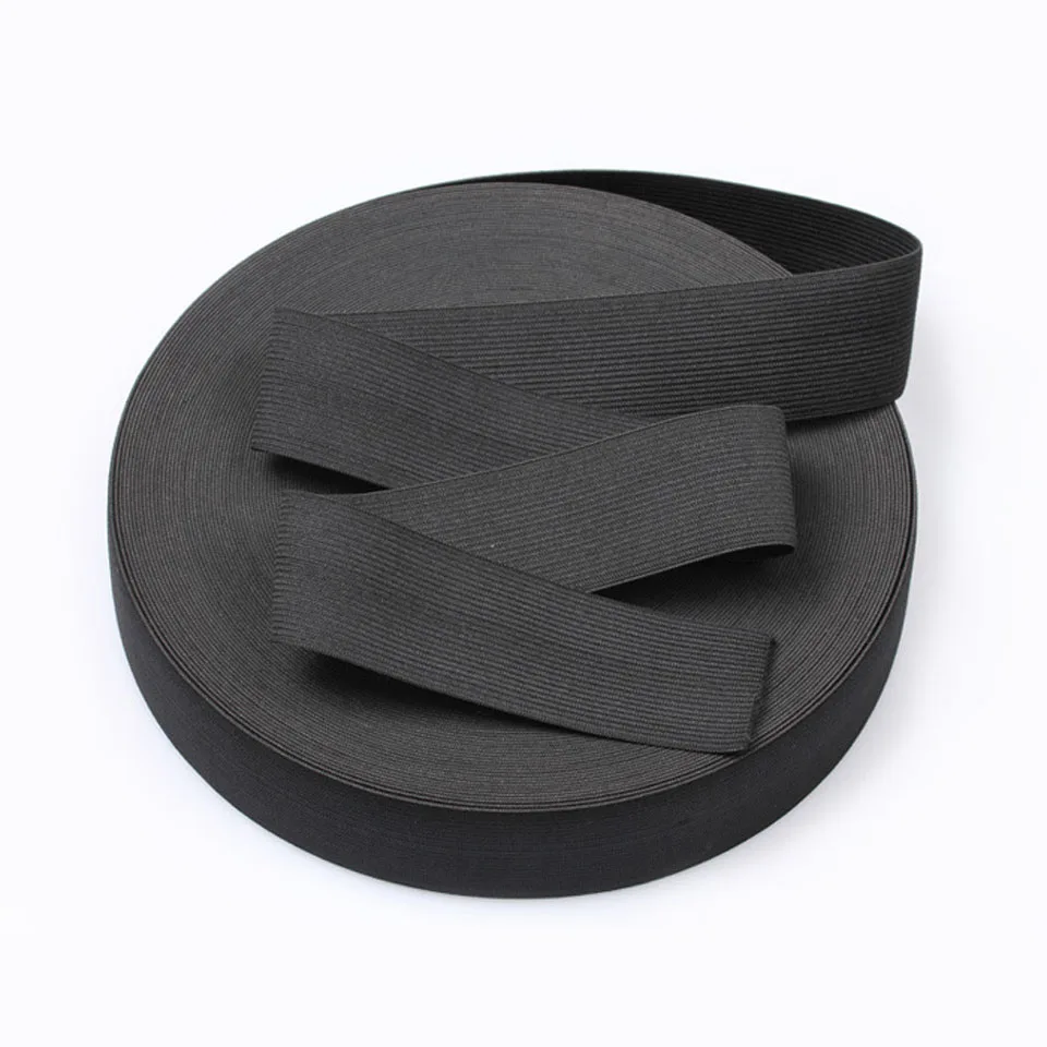 100 метров/рулон полиэстер эластичная лента для шитья одежды аксессуары 6 мм/8 мм/10