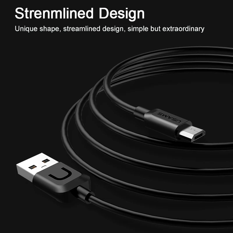 USAMS micro usb Кабельное зарядное устройство зарядный кабель для передачи данных