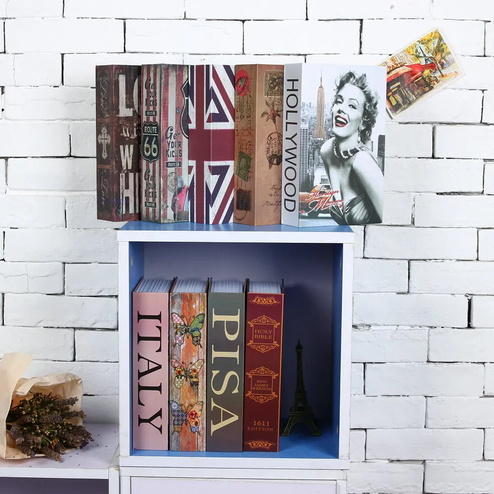 Секретная книга скрытая безопасная блокировка наличных денег драгоценностей