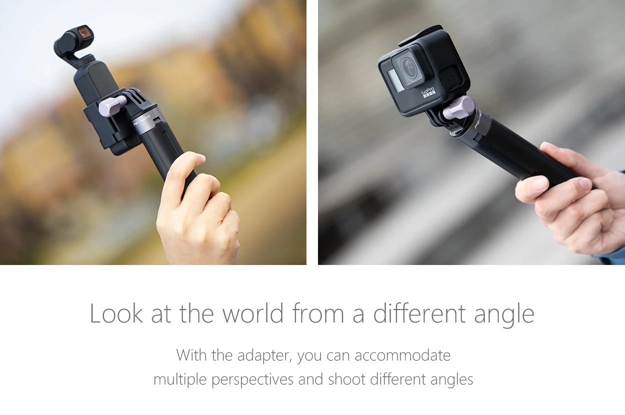 PGYTECH DJI OSMO Mobile 3 мини ручка Настольный Штатив для DJI OSMO Action/Pocket/GoPro camera 1/4 резьбовой порт для расширения