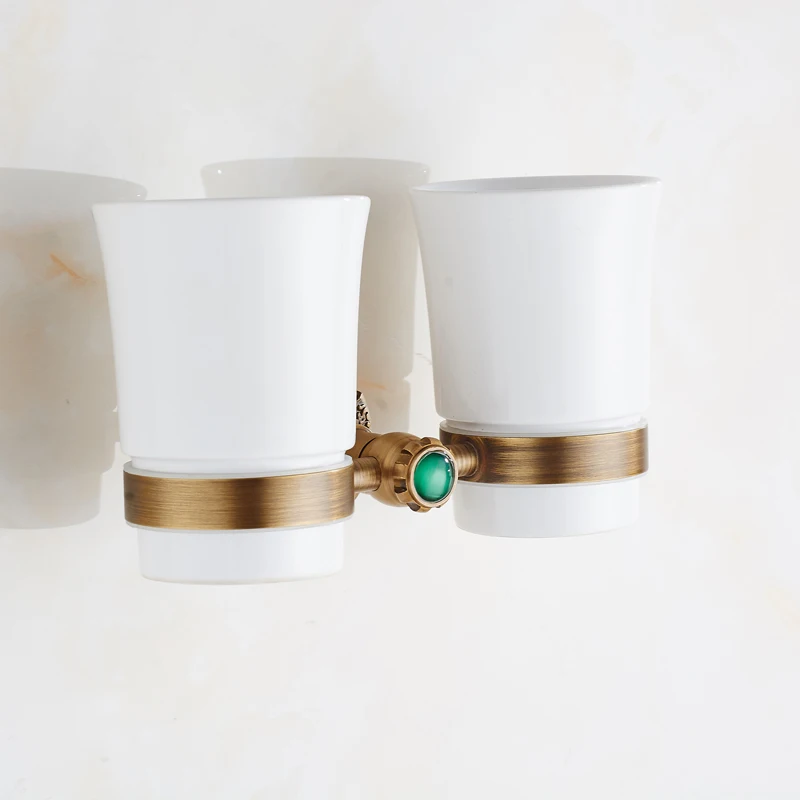 Держатель для стакана и чашки настенный держатель ванны винтажный античный