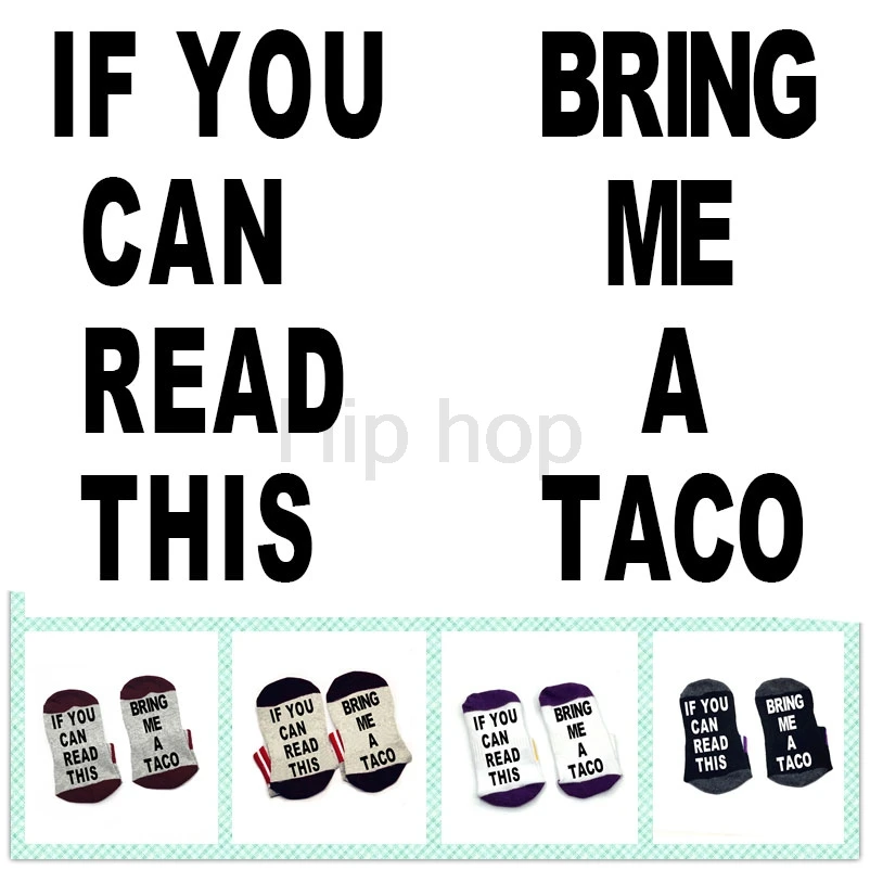 Носки Taco If you can read this Bring me хлопковые эластичные удобные носки унисекс Taco|Носки| |