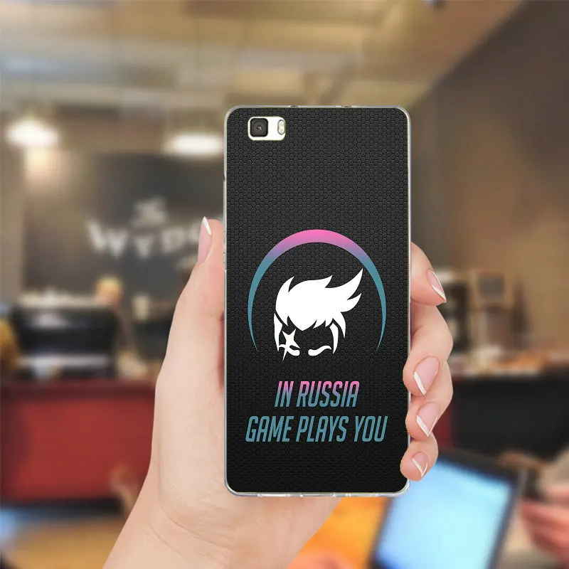 Overwatchs герой OW Арт Мягкие ТПУ кремния телефон чехлы для huawei P8 P9 P10 Lite Коврики 10 Pro Y3 Y5