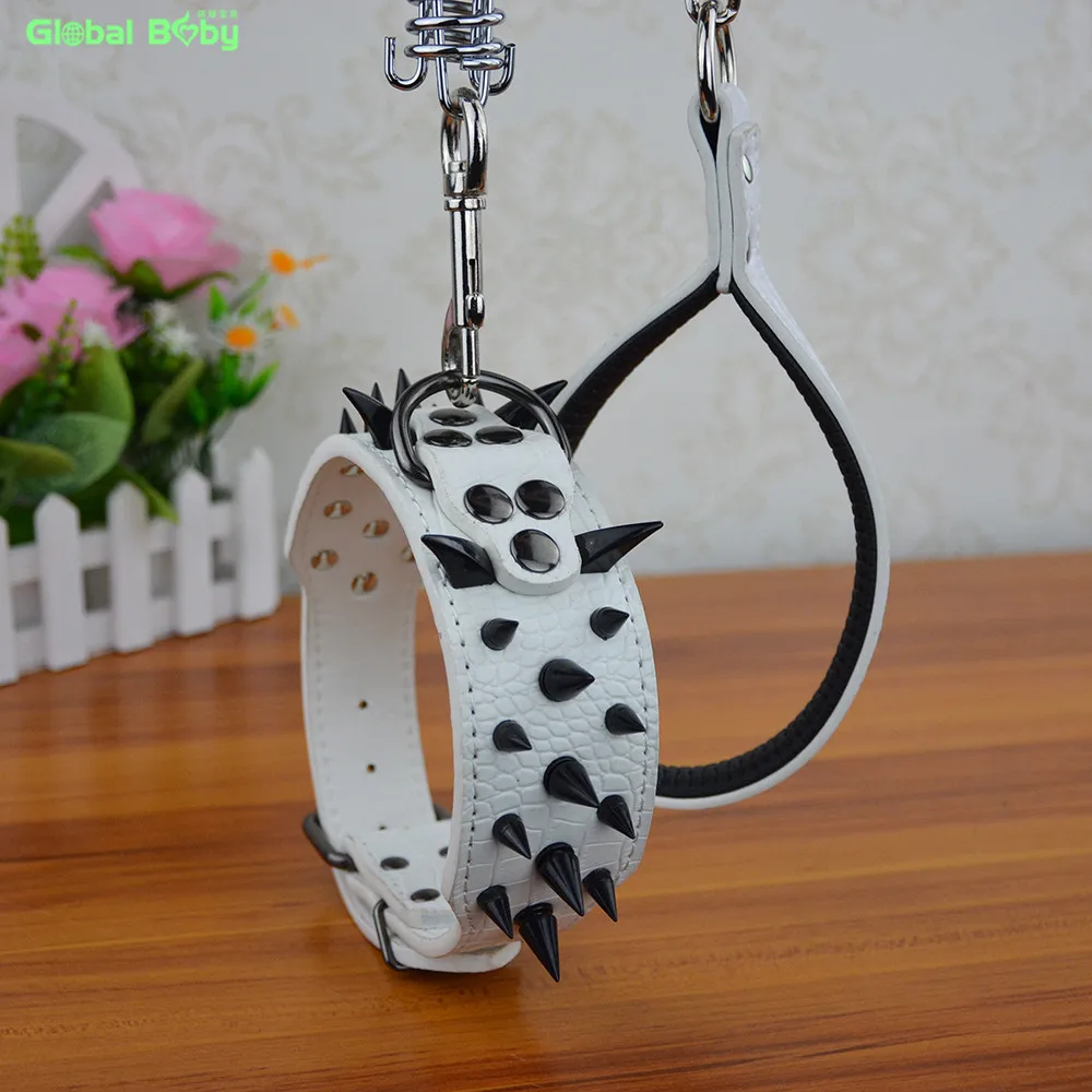 Кожа Высокого Качества Острые Чёрные Шипы Для Средних и Больших Собак Домашним